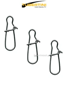 MOSCHETTONE TUBERTINI TB 4002 PESCA ATTACCO ARTIFICIALI RAPIDO ACCIAIO SNAP - Foto 1 di 1