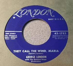 George London ~ This Nearly Was Mine / They Call The Wind Maria - Picture 1 of 2