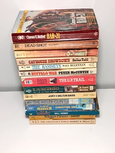 Vintage gemischte Autoren Western Taschenbücher Buch Posten von 14 - Bild 1 von 3