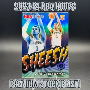 2023-24 Hoops Premium Victor Wembanyama RC SHEESH Silver Prizm Spurs - Picture 1 of 2