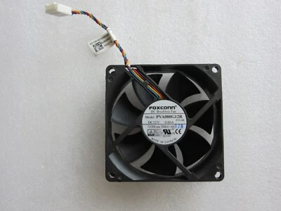 Dell Foxconn PVA080G12R CPU Fan 12V 0.80A 4-Pin 80mm x 25mm 0FDKN1 0NWWTN - Image 1 of 4