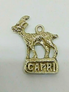 VINTAGE 800 SILBER CAPRI ZIEGE CHARM - Bild 1 von 3