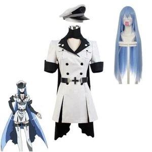 Akame Ga KILL! Esdeath Cosplay Esdese Costume Outfit Hat Wig - Picture 1 of 6