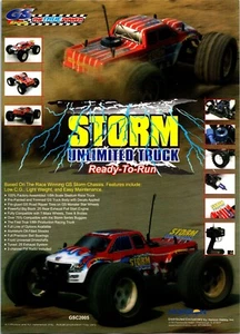 G&S Storm Unlimited Truck RTR Print Ad Wall Art Decor - Picture 1 of 1