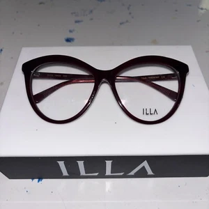 ILLA EYEGLASSES FRAMES ONLY/ TERESA 57/15/135 burgundy - Picture 1 of 3