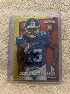 2014 PANINI PRIZM ODELL BECKHAM JR, #282, ROOKIE, LOGO PRIZM, RAMS, GIANTS - Picture 1 of 2