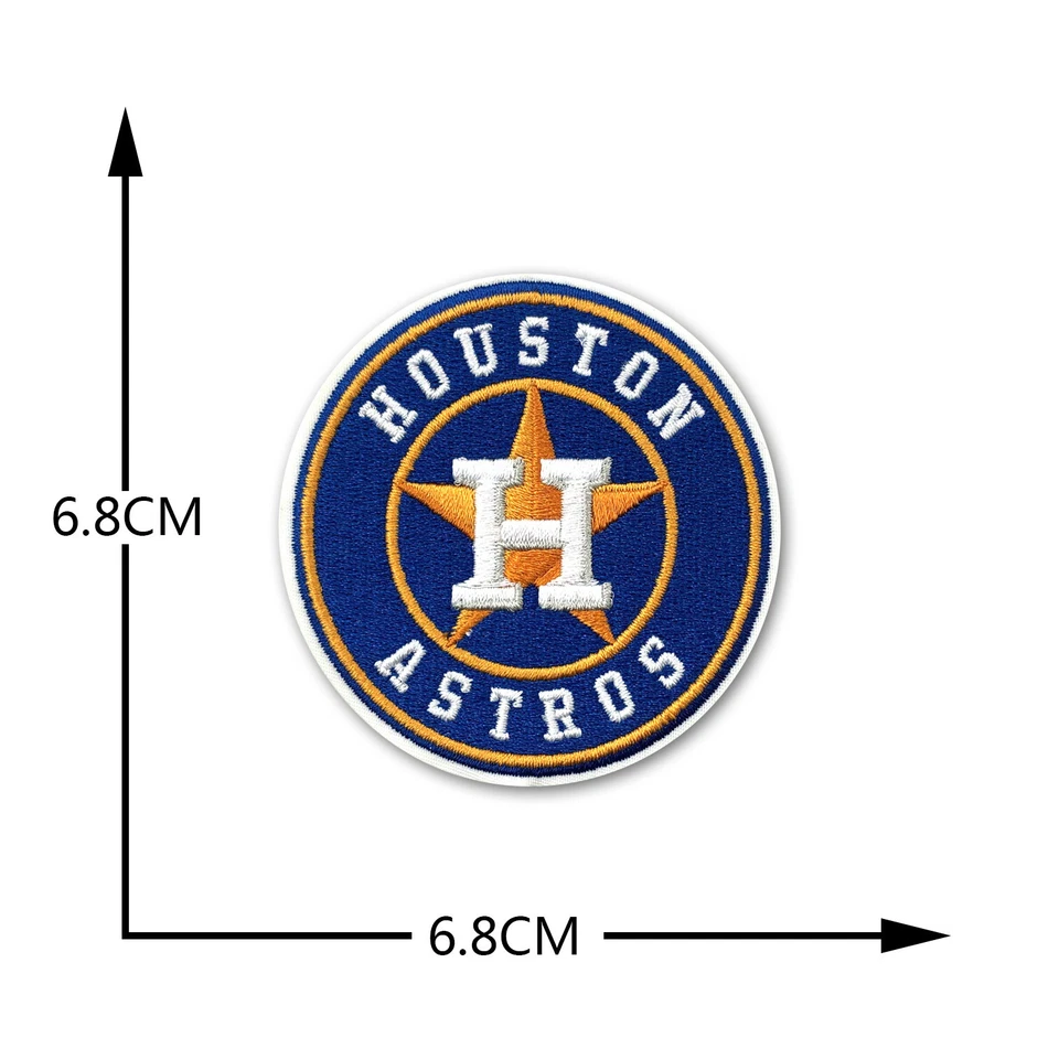 Houston Astros Iron/Sew On MLB Baseball Jersey Embroidered Patch - Image 1 of 1