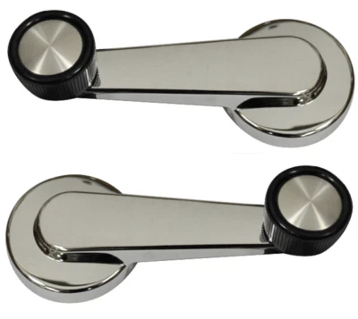 Juego de bielas de ventana interiores cromadas para camioneta Chevy/GMC C10 81-87 Foto 1 de 4