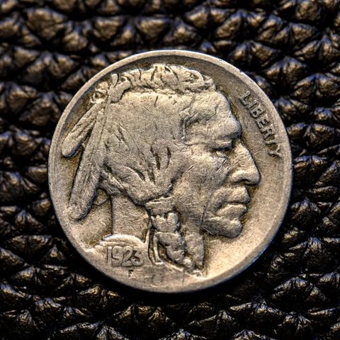 (ITM-4878) 1923-S Buffalo Nickel ~  Very Fine+ (VF+) Condition ~ SHIPS FREE! Cover