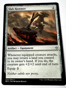 MTG Magic The Gathering Battle for Zendikar Slab Hammer Uncommon LP - Picture 1 of 2