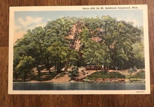 Treppe hoch Mt. Baldhead, Saugatuck, Mich. Postkarte (WP7) - Bild 1 von 2