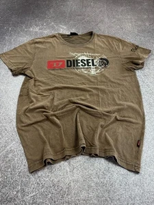 VINTAGE AVANT-GARDE DIESEL WASHED TEE LOGO Y2k OPIUM - Picture 1 of 6