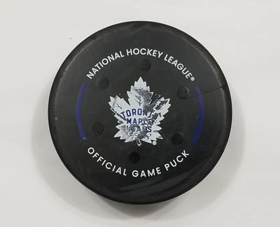 5-18-25 Playoffs Game 7 Florida Panthers @ Toronto Maple Leafs Game Used Puck - Image 1 of 3