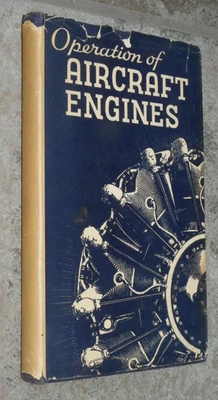 "Operation of Aircraft Engines"-1943-1st-US Navy Training-Dozens Illustrs + DJ - Image 1 of 4