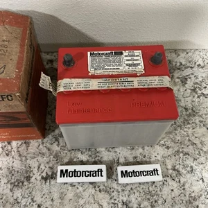 NOS Motorcraft Automotive Battery R-22FC Red Top White Case Dry Cell - Picture 1 of 5