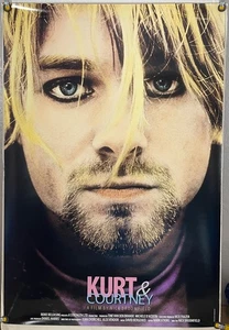 PÓSTER DE PELÍCULA KURT & COURTNEY ROLLADO ORIGINAL DE UNA HOJA KURT COBAIN (1998) - Imagen 1 de 1