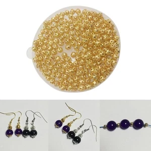 600 PIECES) Metal Round Ball Beads, Filigree Spacers, - Picture 1 of 8