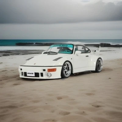 GTSPIRIT RWB RWBA - 2023 - Porsche 911 - Grand Prix White - GT Spirit - 1/18 - GT506