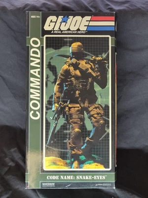GI JOE COMMANDO SNAKE EYES 1/6 SCALE FIGURE MIB SIDESHOW 2009 MIB - Image 1 of 3