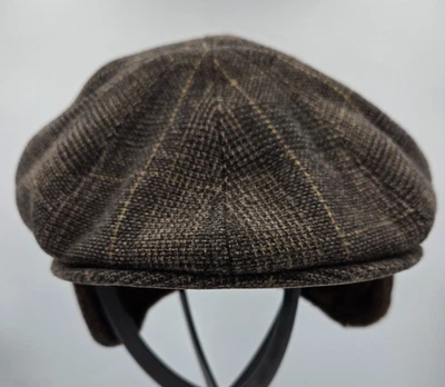 Goorin Bros Newsboy Flat cap Mens small brown plaid Franko Diangilo NWT - Image 1 of 4