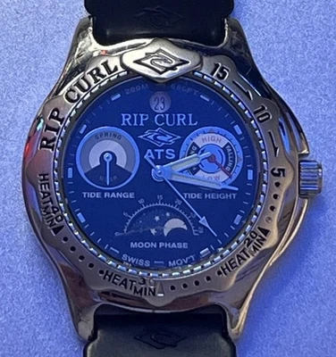 Rip Curl Moon Tide Phase Ocean Technology Surf Watch 100m Super Rare - Image 1 of 3