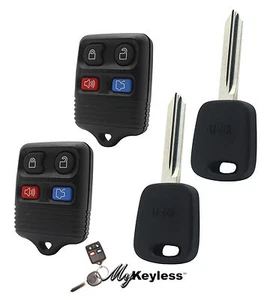 Nuevos mandos a distancia de entrada sin llave de repuesto Ford y llaves de transpondedor sin cortar - Par - Imagen 1 de 1