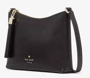 Kate Spade Sadie Umhängetasche schwarz Leder Handtasche KE594 neu mit Etikett $ 259 Einzelhandel F - Bild 1 von 6