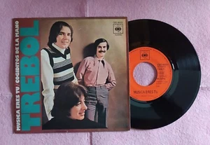 7” TREBOL – Musica Eres Tu / Cogiditos De La Mano - CBS 8003 - SPAIN (EX/EX+) - Picture 1 of 2