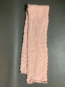 Sciarpa Nordstrom 100% Cashmere Blush Rosa Maglia Raccolta SPESSORE 6,75" X 50" - Foto 1 di 8