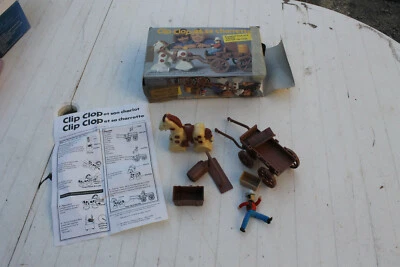 clip clop et son chariot vintage jouets ancienne - Photo 1/3