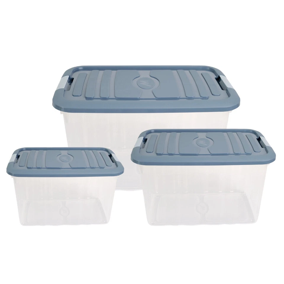 CONTENITORE SALVASPAZIO EVERBOX C/COPERCHIO+CLIPS RETTANGOLARE MIS. XS/S/M MHOME - Immagine 1 di 1