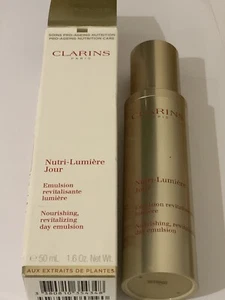 Clarins Nutri-Lumiere Jour Revitalizing 1.6-ounce Day Emulsion BNWB - Picture 1 of 9