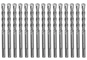 SDS Plus Bohrhammer Bohrer Bit Set 1/2 Zoll x 6 Zoll Hartmetallbohrer Beton Gestein - 15 Teile - Bild 1 von 8