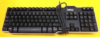 ⭐️⭐️⭐️⭐️⭐️ Dell 0NM467 Wired USB Keyboard Mechanical Black/Silver - Image 1 of 4