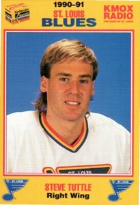 Steve Tuttle 1990-91 St. Louis Blues Kodak