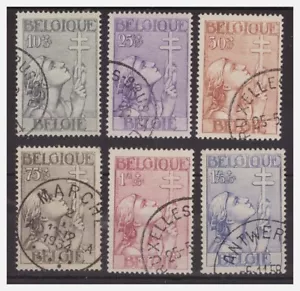 Belgique 1933 - Pro Œuvres -la Tuberculose - Série D'Occasion - Picture 1 of 1