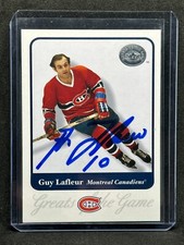 2001 Fleer Guy Lafleur Greats of the Game On Card Auto #8
