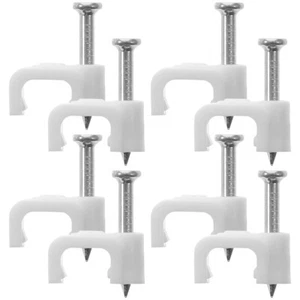 500 Pcs Wire Clamping Buckle Extension Cord Holder Wall Cable Clips - Photo 1/12