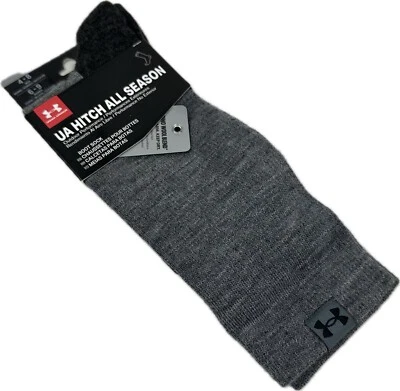 Under Armour Adult Grey Crew Wool Cushion UA Hitch All Season Boot Socks Sz 4-8 - Image 1 of 2