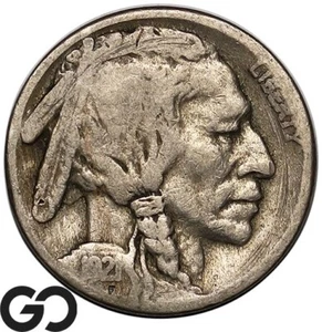 1921-S Buffalo Nickel, Better Date San Francisco Issue - Picture 1 of 3