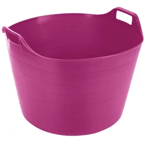 75L Flexi Wanne Kunststoff Trug Eimer Garten Flexibler Vorratsbehälter Futter, Rosa - Bild 1 von 14