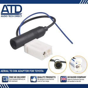 Aerial Adaptor Cable DIN Plug To Female Din For Toyota Etios Paseo Raize Alphard - Picture 1 of 6