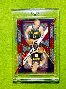 Nikola Jokic WHITE SPARKLE PRIZM SSP CARD  2023-24 Elite DECK  Red INTERNATIONAL - Picture 1 of 24