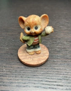 Vintage 1985 Enesco Junior Shop Maus Minifigur Figur Spielzeug Baseball 1,5 Zoll - Bild 1 von 6