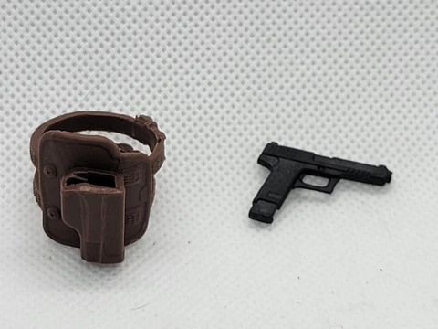 GI Joe Classified ROCK N ROLL Gun And Holster 1/12  6" Figure. Custom Fodder Cover