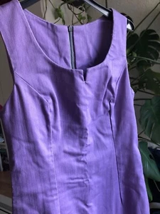 etuikleid lila purpel Jeans Retro  - Bild 1 von 13