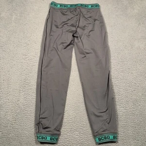 BCBG Maxazria Womens Joggers Green Gray Elastic Waist Tie Loungepants Small S - Picture 1 of 10