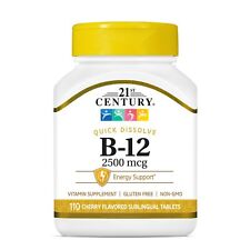 21st Century B 12 2500 mcg Sublingual Tablets, 110 Count