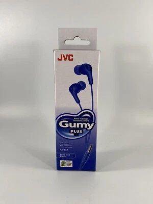 JVC HA-FX7M Gumy Plus Stereo Headphones Noise Isolation Berry Blue HA-FX7 - Image 1 of 4