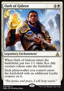 MTG OATH OF GIDEON FOIL ITALIAN EXC - GIURAMENTO DI GIDEON - OGW - MAGIC - Picture 1 of 1